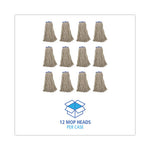 Load image into Gallery viewer, Cut-end Lie-flat Wet Mop Head, Cotton, 16oz, White, 12/carton