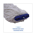 Load image into Gallery viewer, Cut-end Lie-flat Wet Mop Head, Rayon, 16oz, White