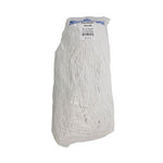 Load image into Gallery viewer, Mop Head, Economical Lie-flat Head, Rayon Fiber, 20oz, White, 12/carton