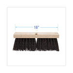 Load image into Gallery viewer, Street Broom Head, 6.25" Brown Polypropylene Bristles, 16" Brush