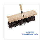 Load image into Gallery viewer, Street Broom Head, 6.25" Brown Polypropylene Bristles, 16" Brush