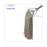 Load image into Gallery viewer, Mop Head, Economical Lie-flat Head, Cotton Fiber, 32oz, White, 12/carton