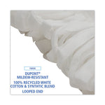 Load image into Gallery viewer, Mop Head, Looped, Enviro Clean With Tailband, Medium, White, 12/carton