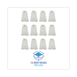 Load image into Gallery viewer, Mop Head, Looped, Enviro Clean With Tailband, Large, White, 12/carton