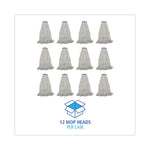 Load image into Gallery viewer, Mop Head, Lie-flat Head, Rayon Fiber, 24oz, White, 12/carton