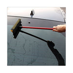 Load image into Gallery viewer, General-duty Squeegee, 8" Wide Blade, Black/red, 21" Handle