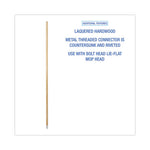 Load image into Gallery viewer, Lie-flat Screw-in Mop Handle, Lacquered Wood, 1.13" Dia X 54", Natural