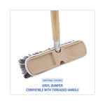 Load image into Gallery viewer, Polystyrene Vehicle Brush With Vinyl Bumper, Black/white Polystyrene Bristles, 10" Brush