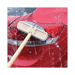 Load image into Gallery viewer, Polystyrene Vehicle Brush With Vinyl Bumper, Black/white Polystyrene Bristles, 10" Brush