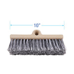 Load image into Gallery viewer, Dual-surface Black Polypropylene Bristles, 10" Brush, Brown Plastic Handle