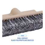 Load image into Gallery viewer, Dual-surface Black Polypropylene Bristles, 10" Brush, Brown Plastic Handle