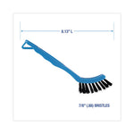 Load image into Gallery viewer, Grout Brush, Black Nylon Bristles, 8.13" Blue Plastic Handle