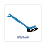 Load image into Gallery viewer, Grout Brush, Black Nylon Bristles, 8.13" Blue Plastic Handle