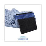 Load image into Gallery viewer, Mop Head, Loop-end, Cotton With Scrub Pad, Medium, 12/carton