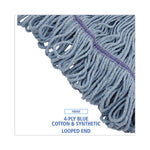 Load image into Gallery viewer, Mop Head, Loop-end, Cotton With Scrub Pad, Medium, 12/carton