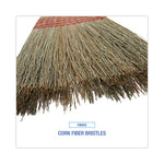 Load image into Gallery viewer, Parlor Broom, Corn Fiber Bristles, 55" Overall Length, Natural, 12/carton
