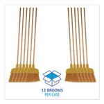 Load image into Gallery viewer, Angler Broom, 53" Handle, Yellow, 12/carton