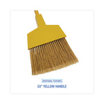 Load image into Gallery viewer, Poly Bristle Angler Broom, 53" Handle, Yellow, 12/carton