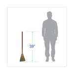 Load image into Gallery viewer, Corn Fiber Lobby/toy Broom, Corn Fiber Bristles, 39" Overall Length, Red