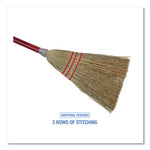 Load image into Gallery viewer, Corn Fiber Lobby/toy Broom, Corn Fiber Bristles, 39" Overall Length, Red