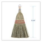 Load image into Gallery viewer, Corn Whisk Broom, Corn Fiber Bristles, 9" Bristle Length, Yellow, 12/carton