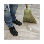 Load image into Gallery viewer, Corn/fiber Brooms, Corn/synthetic Fiber Bristles, 60" Overall Length, Gray/natural, 6/carton