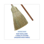 Load image into Gallery viewer, Corn/fiber Brooms, Corn/synthetic Fiber Bristles, 60" Overall Length, Gray/natural, 6/carton