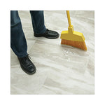 Load image into Gallery viewer, Corn Fiber Angled-head Lobby Brooms, 55" Handle, Yellow, 12/carton