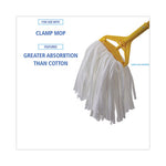 Load image into Gallery viewer, Nonwoven Cut End Edge Mop, Rayon/polyester, #20, White, 12/carton