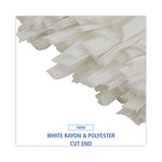Load image into Gallery viewer, Nonwoven Cut End Edge Mop, Rayon/polyester, #24, White, 12/carton