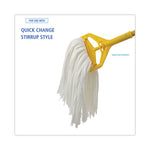 Load image into Gallery viewer, Nonwoven Cut End Edge Mop, Rayon/polyester, #24, White, 12/carton
