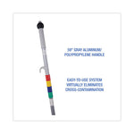 Load image into Gallery viewer, Bucketless Microfiber Mop System, 5 X 18 Blue Microfiber Head, 59" Gray Aluminum/polypropylene Handle