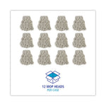 Load image into Gallery viewer, Banded Cotton Mop Head, #24, White, 12/carton