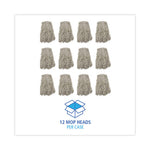 Load image into Gallery viewer, Cotton Mop Head, Cut-end, #32, White, 12/carton