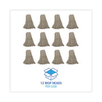 Load image into Gallery viewer, Mop Head, Cotton, Cut-end, White, 4-ply, 32oz, 12/carton