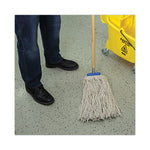 Load image into Gallery viewer, Mop Head, Lie-flat Head, Cotton Fiber, 24 Oz., White, 12/carton