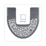 Load image into Gallery viewer, Commode Mat 2.0, Rubber, 22 X 22, Gray/white, 6/carton