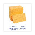 Load image into Gallery viewer, Medium Cellulose Sponge, 3.67 X 6.08, 1.55" Thick, Yellow, 24/carton