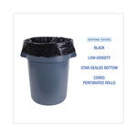 Load image into Gallery viewer, Industrial Drum Liners Rolls, 60 Gal, 2.7 Mil, 38 X 63, Black, 1 Roll Of 50 Bags