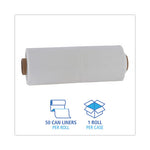 Load image into Gallery viewer, Industrial Drum Liners Rolls, 60 Gal, 2.7 Mil, 38 X 63, Clear, 1 Roll Of 50 Bags