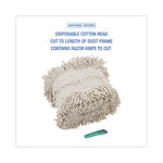 Load image into Gallery viewer, Flash Forty Disposable Dustmop, Cotton, 5", Natural