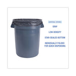 Load image into Gallery viewer, Linear Low Density Industrial Can Liners, 33 Gal, 1.3 Mil, 33 X 39, Gray, 100/carton