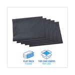 Load image into Gallery viewer, Linear Low Density Industrial Can Liners, 60 Gal, 1.3 Mil, 38 X 58, Gray, 100/carton