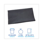 Load image into Gallery viewer, Linear Low Density Industrial Can Liners, 45 Gal, 1.3 Mil, 40 X 46, Gray, 100/carton
