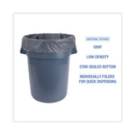 Load image into Gallery viewer, Linear Low Density Industrial Can Liners, 45 Gal, 1.3 Mil, 40 X 46, Gray, 100/carton