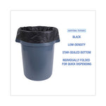 Load image into Gallery viewer, Linear Low Density Industrial Can Liners, 45 Gal, 1.7 Mil, 40 X 46, Black, 100/carton