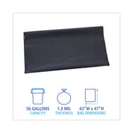 Load image into Gallery viewer, Linear Low Density Industrial Can Liners, 56 Gal, 1.3 Mil, 43 X 47, Gray, 100/carton