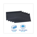 Load image into Gallery viewer, Linear Low Density Industrial Can Liners, 56 Gal, 1.3 Mil, 43 X 47, Gray, 100/carton