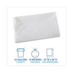 Load image into Gallery viewer, High Density Industrial Can Liners Flat Pack, 33 Gal, 16 Mic, 33 X 40, Natural, 200/carton