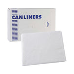 Load image into Gallery viewer, High Density Industrial Can Liners Flat Pack, 60 Gal, 16 Mic, 38 X 60, Natural, 100/carton